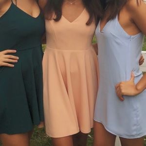 Lulu’s peach homecoming dress